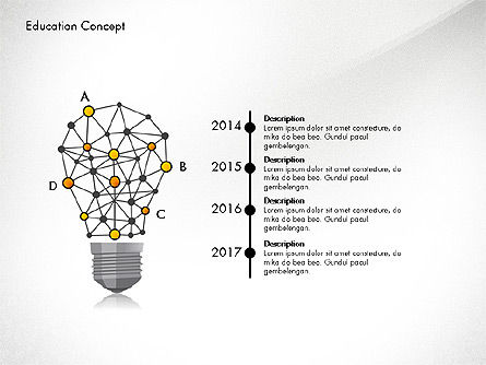 Idea Infographics Presentation Concept, Slide 8, 03121, Presentation Templates — PoweredTemplate.com