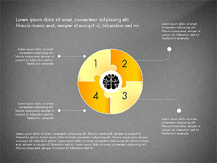 Presentación inteligente y airosa con formas, Diapositiva 12, 03122, Plantillas de presentación — PoweredTemplate.com
