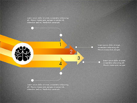 Présentation intelligente et aérienne avec des formes, Diapositive 13, 03122, Modèles de présentations — PoweredTemplate.com