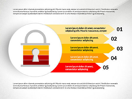 安全和保护的概念, 幻灯片 2, 03123, 阶段图 — PoweredTemplate.com