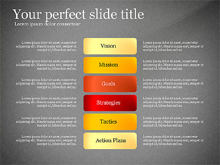 Vision Mission Goals Action Plan Diagram, Slide 15, 03124, Business Models — PoweredTemplate.com
