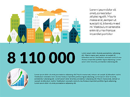 Infografía de la ciudad con gráficos controlados por datos, Diapositiva 15, 03125, Infografías — PoweredTemplate.com