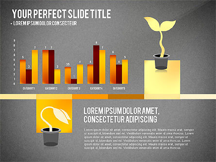 Wachstums-Infografik-Konzept, Folie 16, 03126, Infografiken — PoweredTemplate.com