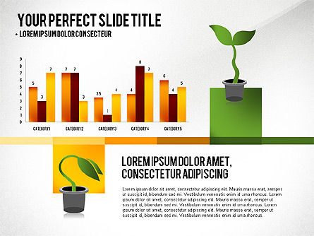 Wachstums-Infografik-Konzept, Folie 8, 03126, Infografiken — PoweredTemplate.com