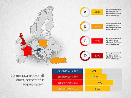 Infografía de los países, Diapositiva 3, 03128, Infografías — PoweredTemplate.com