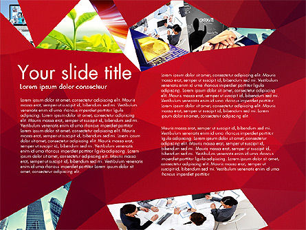 Presentasi Dengan Poligon, Templat PowerPoint, 03130, Templat Presentasi — PoweredTemplate.com
