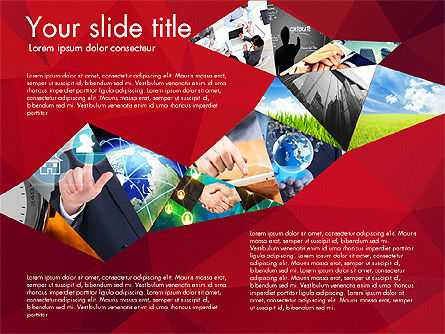Presentación con polígonos, Diapositiva 7, 03130, Plantillas de presentación — PoweredTemplate.com