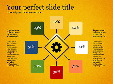Infographics with Road Signs, Slide 12, 03131, Infographics — PoweredTemplate.com