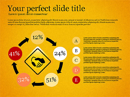 Infographics with Road Signs, Slide 13, 03131, Infographics — PoweredTemplate.com