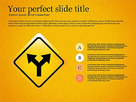 Infographics with Road Signs, Slide 15, 03131, Infographics — PoweredTemplate.com