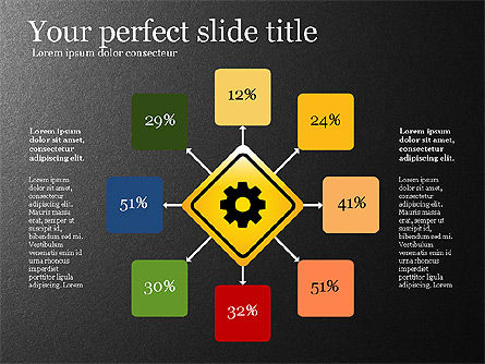 Infographics with Road Signs, Slide 4, 03131, Infographics — PoweredTemplate.com