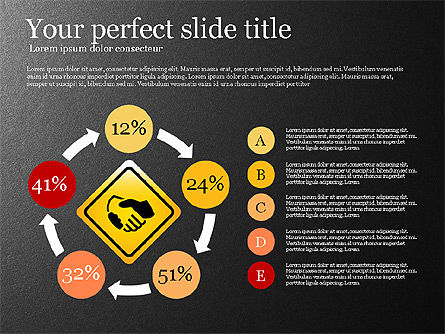 Infographics with Road Signs, Slide 5, 03131, Infographics — PoweredTemplate.com