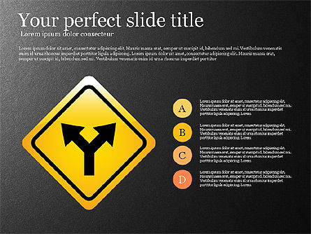 Infographics with Road Signs, Slide 7, 03131, Infographics — PoweredTemplate.com