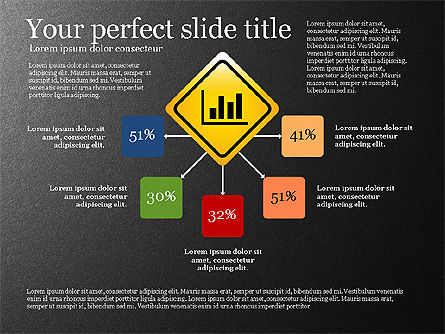 Infographics with Road Signs, Slide 8, 03131, Infographics — PoweredTemplate.com