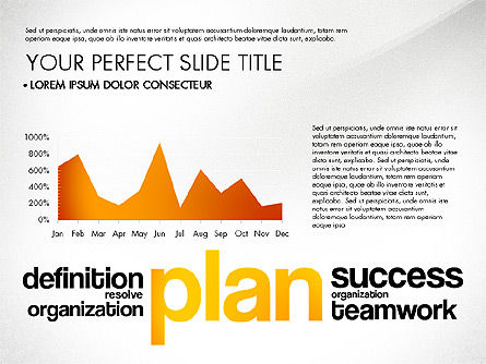 Success Plan Word Cloud Presentation Template, Slide 4, 03133, Presentation Templates — PoweredTemplate.com