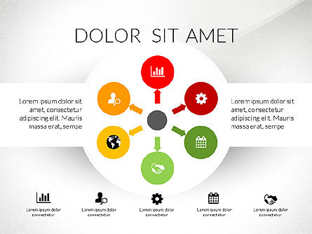 Schéma rond, Diapositive 3, 03134, Modèles commerciaux — PoweredTemplate.com