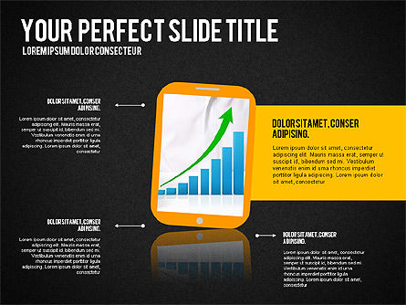 Presentación ilustrativa con gráficos dirigidos por datos, Diapositiva 13, 03135, Plantillas de presentación — PoweredTemplate.com