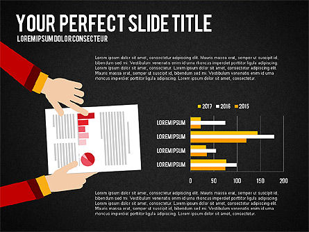 Illustrative Presentation with Data Driven Charts, Slide 16, 03135, Presentation Templates — PoweredTemplate.com