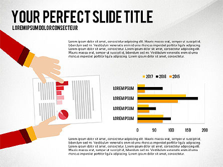 Presentación ilustrativa con gráficos dirigidos por datos, Diapositiva 8, 03135, Plantillas de presentación — PoweredTemplate.com