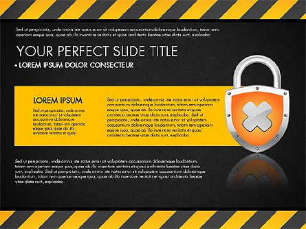 보안 프리젠 테이션 템플릿, 슬라이드 10, 03137, 프레젠테이션 템플릿 — PoweredTemplate.com