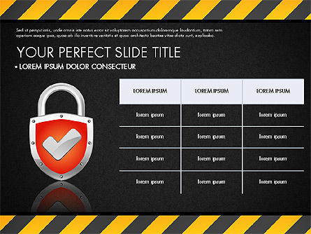 Modèle de présentation de sécurité, Diapositive 12, 03137, Modèles de présentations — PoweredTemplate.com