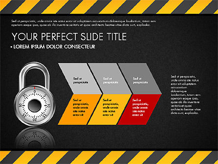 Plantilla de presentación de seguridad, Diapositiva 14, 03137, Plantillas de presentación — PoweredTemplate.com