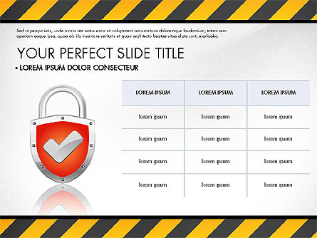 Modèle de présentation de sécurité, Diapositive 4, 03137, Modèles de présentations — PoweredTemplate.com