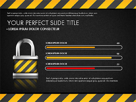Plantilla de presentación de seguridad, Diapositiva 9, 03137, Plantillas de presentación — PoweredTemplate.com