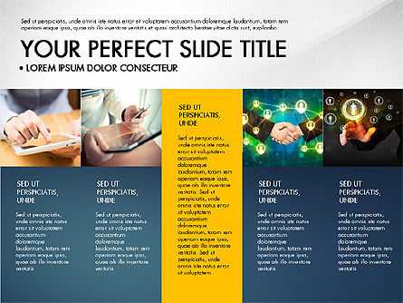 Perfil de la empresa Slide Deck, Plantilla de PowerPoint, 03138, Plantillas de presentación — PoweredTemplate.com