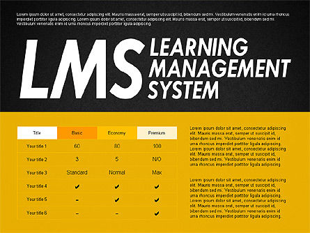 Modèle de présentation Lms, Diapositive 9, 03141, Modèles commerciaux — PoweredTemplate.com