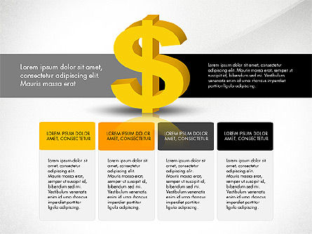 Infografía del dólar, Diapositiva 4, 03145, Infografías — PoweredTemplate.com