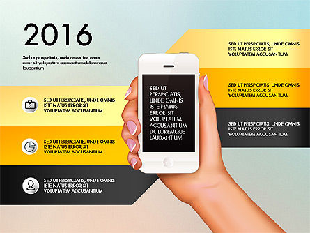 Opciones de Smartphone Concepto de presentación, Plantilla de PowerPoint, 03148, Diagramas de la etapa — PoweredTemplate.com