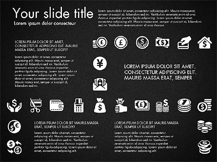 Icone finanziarie, Slide 14, 03151, icone — PoweredTemplate.com