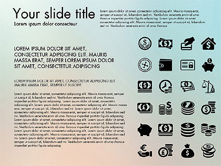 Icone finanziarie, Slide 3, 03151, icone — PoweredTemplate.com