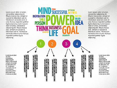 Concepto de presentación del pensamiento positivo, Diapositiva 6, 03157, Plantillas de presentación — PoweredTemplate.com