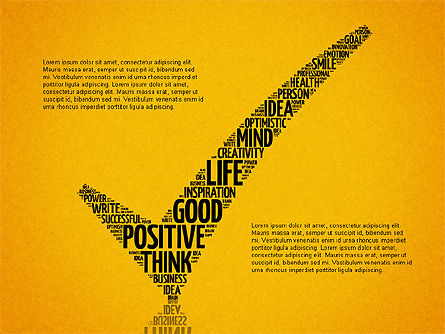 Positive Thinking Presentation Concept, Slide 9, 03157, Presentation Templates — PoweredTemplate.com