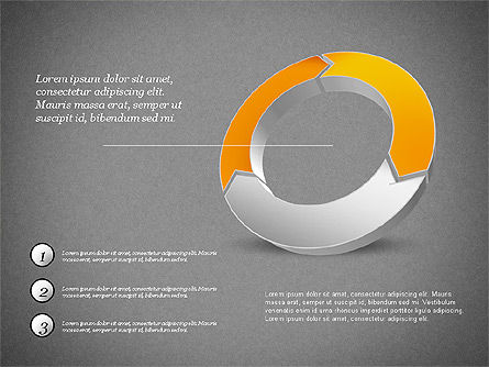 Caja de herramientas de formas tridimensionales, Diapositiva 13, 03158, Formas — PoweredTemplate.com