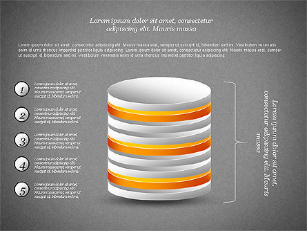Caja de herramientas de formas tridimensionales, Diapositiva 16, 03158, Formas — PoweredTemplate.com
