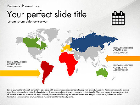 Timeline em caixa de ferramentas plana de design, Deslizar 8, 03159, Timelines & Calendars — PoweredTemplate.com