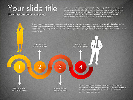 Achieving Success Diagram, Slide 11, 03165, Stage Diagrams — PoweredTemplate.com