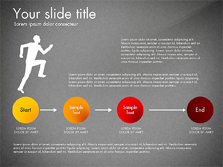 Achieving Success Diagram, Slide 12, 03165, Stage Diagrams — PoweredTemplate.com
