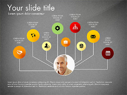 Achieving Success Diagram, Slide 13, 03165, Stage Diagrams — PoweredTemplate.com