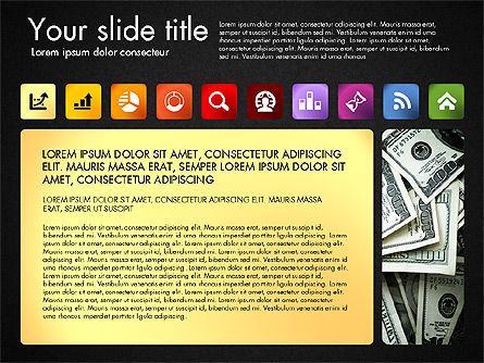 Presentación con iconos y fotos, Diapositiva 11, 03167, Iconos — PoweredTemplate.com