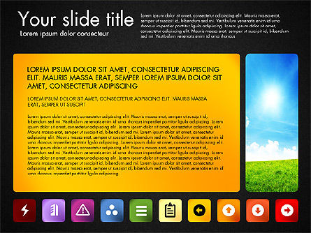 Presentation with Icons and Photos, Slide 12, 03167, Icons — PoweredTemplate.com