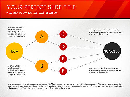 Idea Diagrama del Proceso de Éxito del Trabajo, Diapositiva 7, 03168, Diagramas de proceso — PoweredTemplate.com