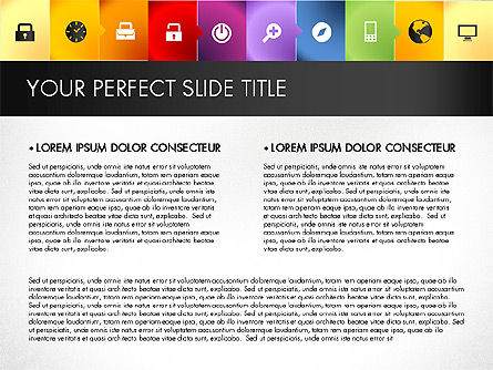 Icônes colorées et noir et blanc, Diapositive 3, 03169, Icônes — PoweredTemplate.com