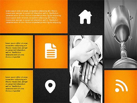 Moderne presentatie met foto's, Dia 13, 03170, Presentatie Templates — PoweredTemplate.com