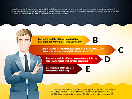 Opciones con gente de negocios, Diapositiva 4, 03172, Diagramas de la etapa — PoweredTemplate.com