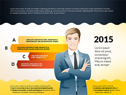 Opciones con gente de negocios, Diapositiva 6, 03172, Diagramas de la etapa — PoweredTemplate.com