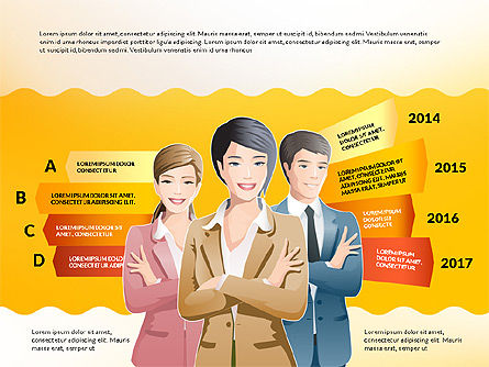Opciones con gente de negocios, Diapositiva 9, 03172, Diagramas de la etapa — PoweredTemplate.com